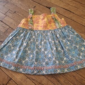 Matilda Jane Yellow and Blue Floral Tank Top